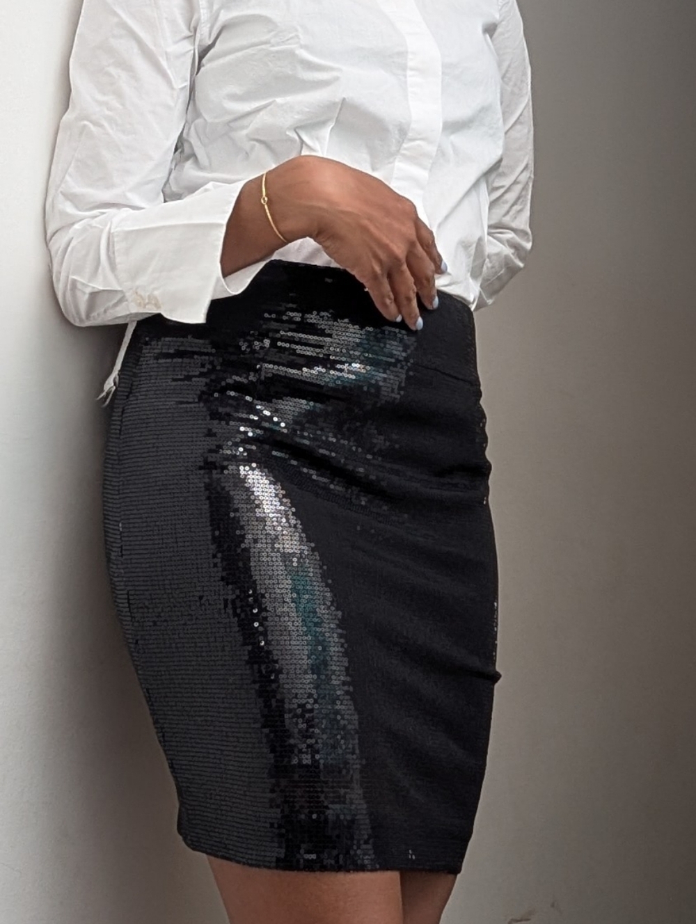 H&M Modern Sequin Pencil Skirt